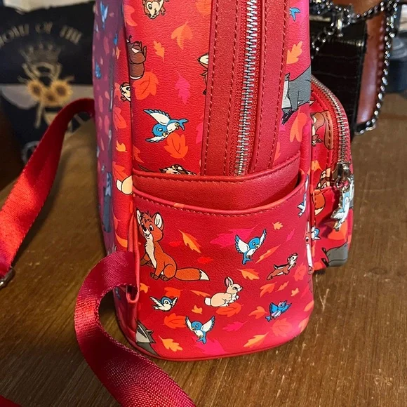 Loungefly Disney Parks Critter Red Backpack-like new - Picture 5 of 13